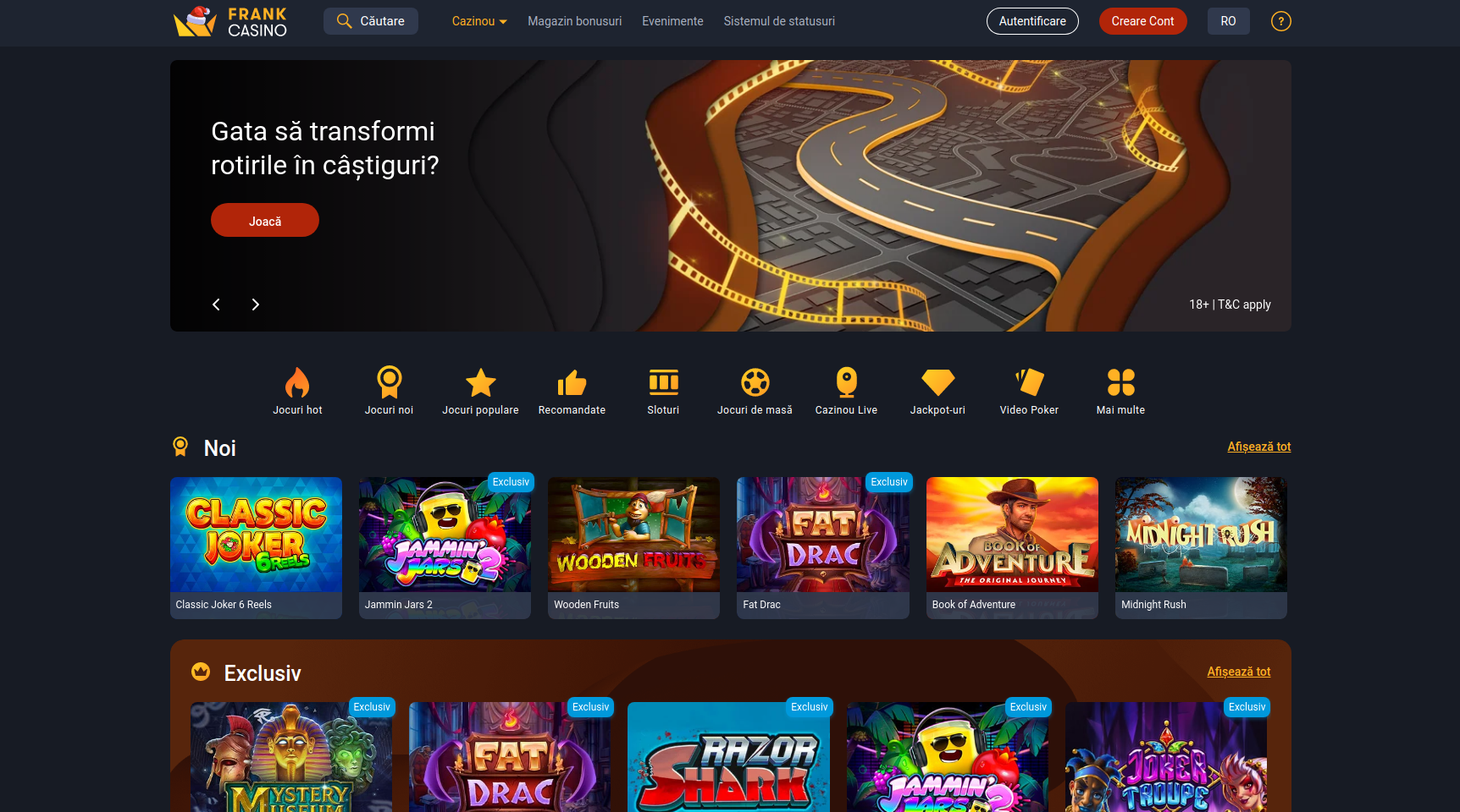 Frank Casino Romania